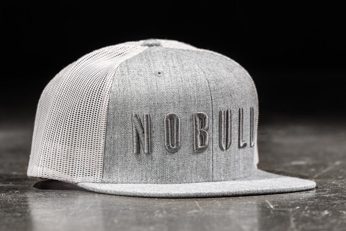 Nobull Flat-Brim Trucker Women\'s Hats Light Grey | Australia (PI9327)